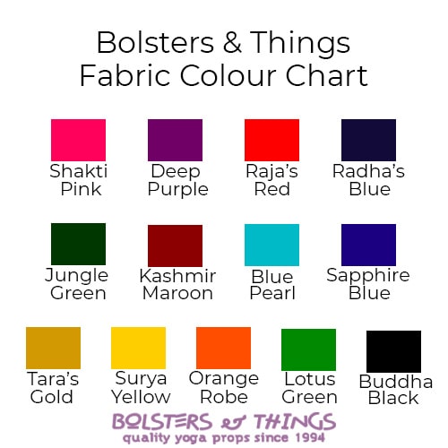 Bolsters & Things - Fabric Colour Chart