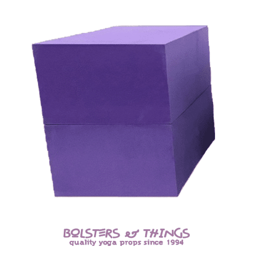 Bolsters & Things - Purple Foam Yoga Blocks x2